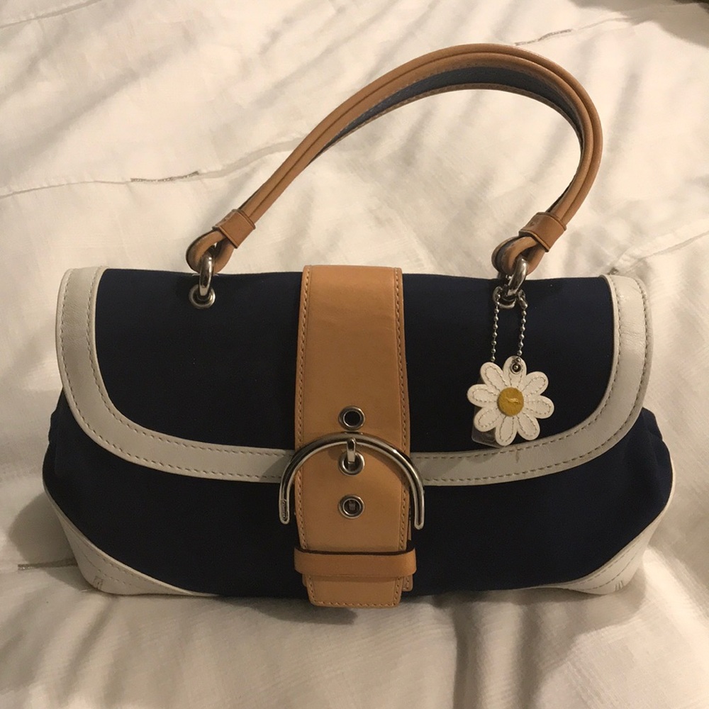 Coach - Daisy Soho Buckle Flap Bag - Navy Blue